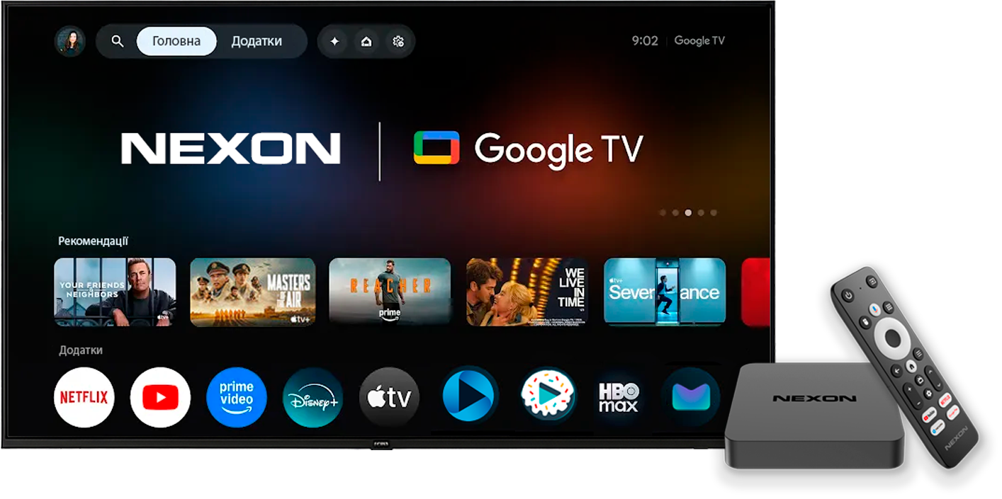 Телевізор і Smart TV приставка NEXON